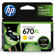 Tinta HP 670 XL-AMARILLO-Alto Rendimiento | DeskJet Ink Advantage 3525 | 4615 | 4625 |5525 - Panamá