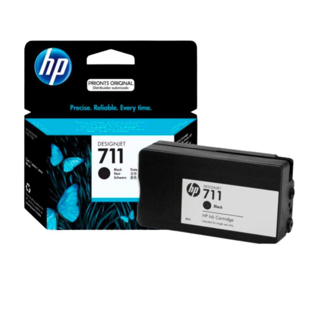 Tinta HP 711 - CZ133A - Negro - Alto Rendimiento - ploter | DesignJet T530 / T520 / T130 / T120 | 80 ml - Panamá