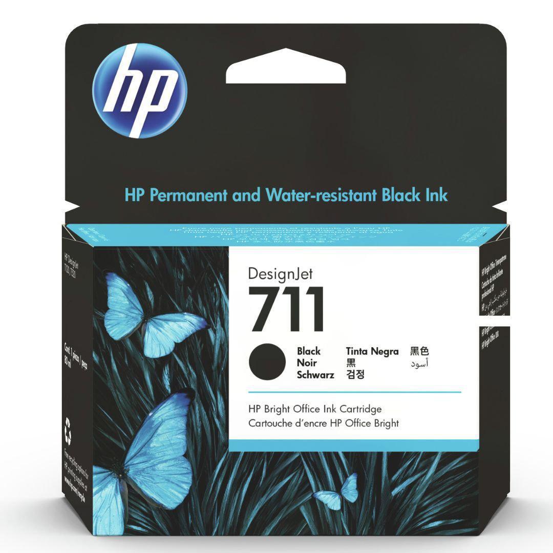 Tinta HP 711 - CZ133A - Negro - Alto Rendimiento - ploter | DesignJet T530 / T520 / T130 / T120 | 80 ml - Panamá