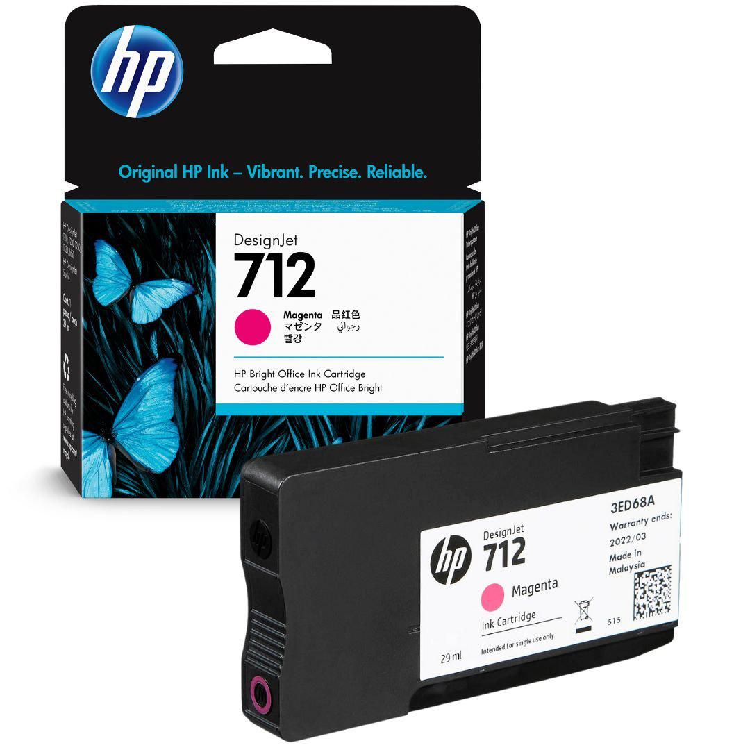 Tinta HP 712 Magenta - 3ED68A para ploter | DesignJet T210/T230/T250/T630/T650 | 29 ml - Panamá
