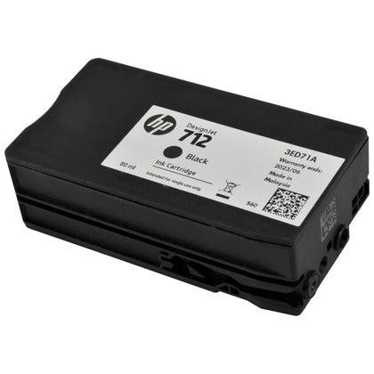 Tinta HP 712 Negro - 3ED71A Alto Rendimiento | DesignJet T210/T230/T250/T630/T650 | 80 ml - Panamá
