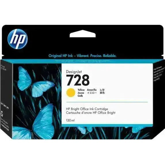 Tinta Hp 728 Amarillo - 130 Ml - F9JA65A - Hp Designjet T730 T830 - Panamá