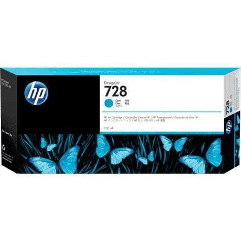 Tinta HP 728 Cyan - 300 ml - F9K17A - HP DesignJet T730 T830 - Panamá