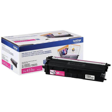 Toner Brother TN-433M Magenta | TN433M | Para HL-L8260CDW / HL-L8360CDW / HL-L8360CDWT / MFC-L8610CDW / MFC-L8900CDW - Panamá