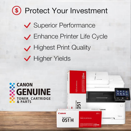 Toner Canon 051H Negro | Para imageCLASS MF269dw\n LBP162dw\n, MF267dw\n, MF264dw | 4,100 páginas - Panamá