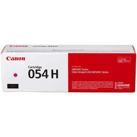 Toner Canon 054H Magenta | Para ImageCLASS MF645Cx / MF644Cdw / MF643Cdw / MF642Cdw / MF641Cw / MF640C / LBP623Cdw / LBP622Cdw / LBP621Cw / LBP620 | 2,300 páginas - Panamá