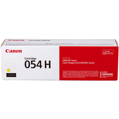 Toner Canon 054H Yellow| Para ImageCLASS MF645Cx / MF644Cdw / MF643Cdw / MF642Cdw / MF641Cw / MF640C / LBP623Cdw / LBP622Cdw / LBP621Cw / LBP620 | 2,300 páginas - Panamá