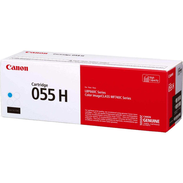Toner Canon 055 H Cyan | Para ImageClass MF743Cdw / MF741Cdw / MF745Cdw / MF746Cdw / LBP664Cdw - Panamá