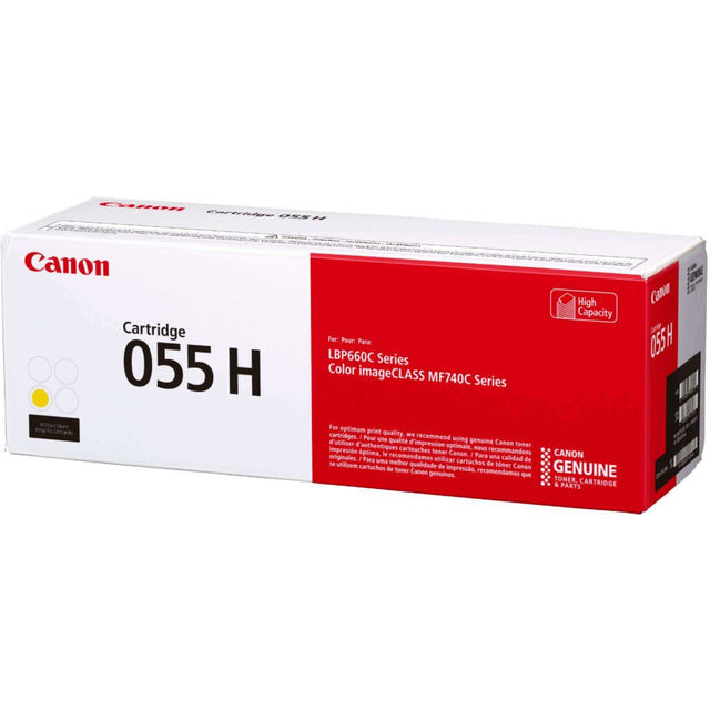 Toner Canon 055 H Yellow | Para ImageClass MF743Cdw / MF741Cdw / MF745Cdw / MF746Cdw / LBP664Cdw - Panamá