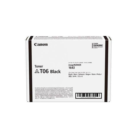 Toner Canon T06 Negro 3526C001AA | Para imageRUNNER 1643i / 1643iF | 20,500 páginas. - Panamá