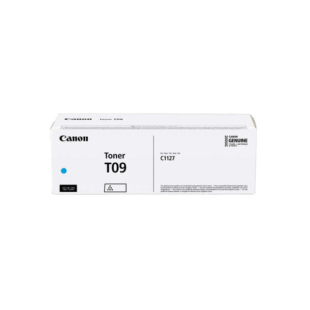 Toner Canon T09 Cyan | Para imageCLASS X MF1127C / LBP1127C / i-SENSYS X C1127i | 5,900 páginas - Panamá