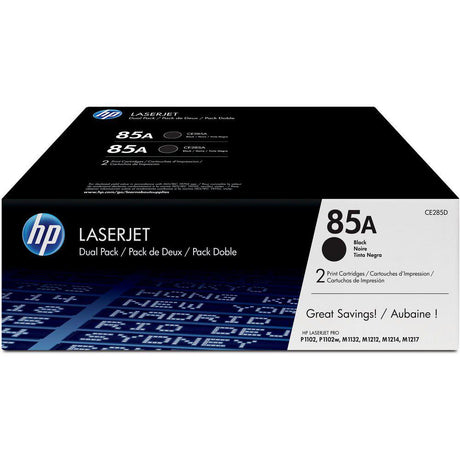 Toner Hp CE285AD 85A - Paquete Doble | Para LaserJet P1102W / M1132 / M1212nf | LaserJet Pro P1102W / M1132 / M1212nf / M1217nfw / M1214 - Panamá
