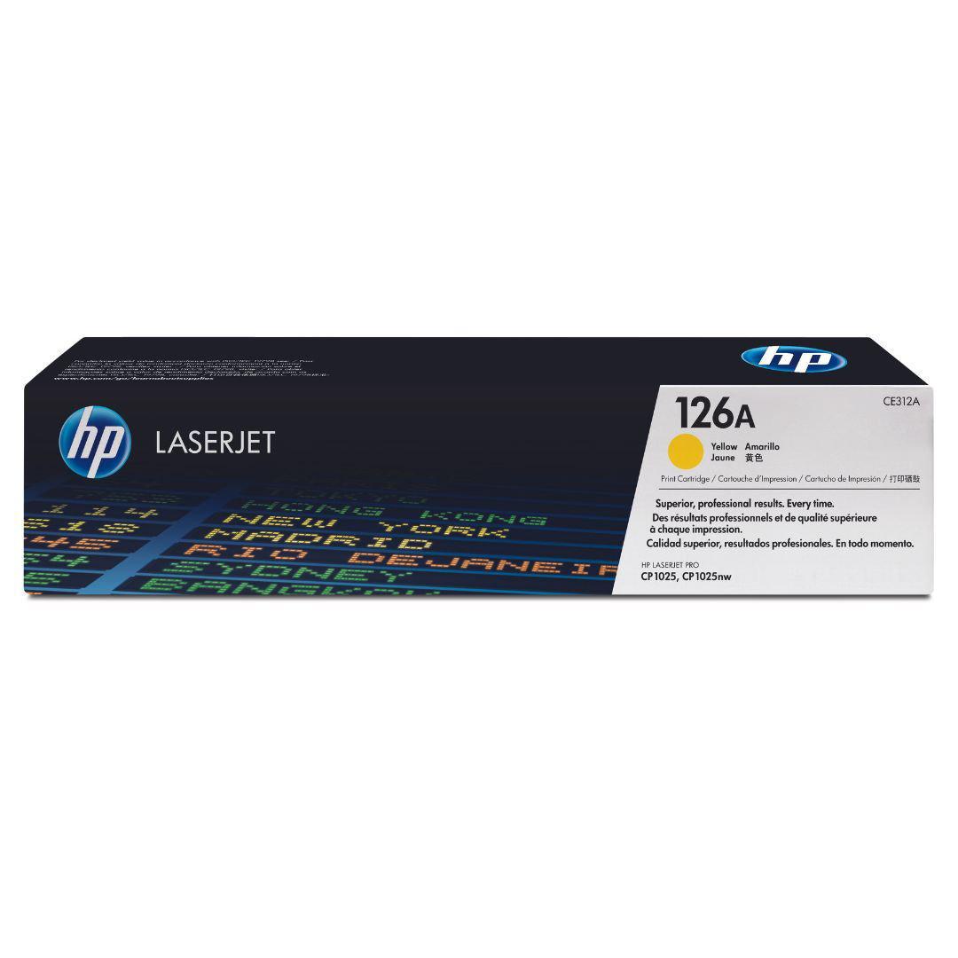 Toner Hp CE312A 126A Amarillo | Para LaserJet Pro CP1025 / M175 | 1,000 páginas - Panamá