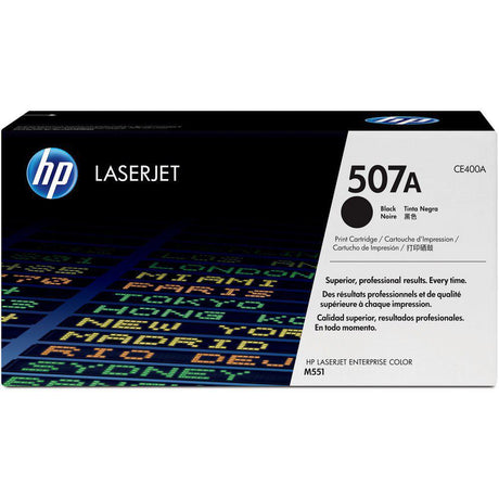 Toner Hp CE400A - 507A - Negro | Para LaserJet Pro M570 | LaserJet Enterprise M551 / M575 - Panamá