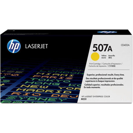 Toner Hp CE402A - 507A - Amarillo - Yellow | Para LaserJet Pro M570 | LaserJet Enterprise M551 / M575 - Panamá