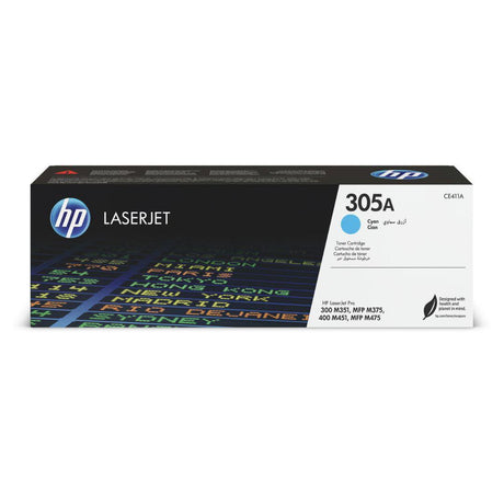 Toner Hp CE411A 305A Cyan | Para LaserJet Pro M451 / M375 / M475 | 2,600 páginas - Panamá