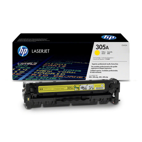 Toner Hp CE412A 305A Yellow | Para LaserJet Pro M451 / M375 / M475 | 2,600 páginas - Panamá