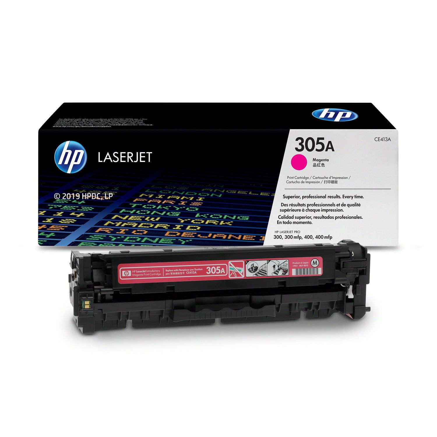 Toner Hp CE413A 305A Magenta | Para LaserJet Pro M451 / M375 / M475 | 2,600 páginas - Panamá