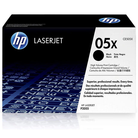 Toner Hp CE505X - 05X | Para LaserJet P2035 / P2055 | 6,500 páginas - Panamá