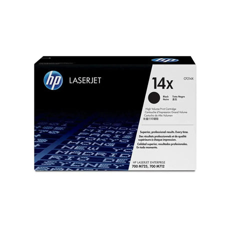 Toner Hp CF214X 14X Negro | Para LaserJet Enterprise M725 / M712 | 17,500 páginas - Panamá