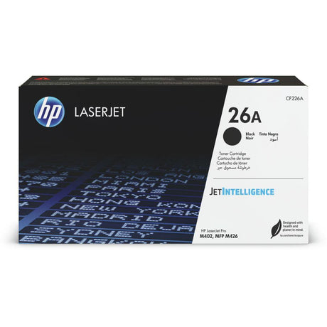 Toner Hp CF226A - 26A Negro | Para LaserJet Pro M402 / M426 | 3,100 páginas - Panamá