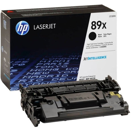 Toner Hp CF289X 89X | Para LaserJet E52645 | LaserJet Enterprise M507 / M528 | 10,000 páginas - Panamá