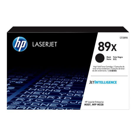 Toner Hp CF289X 89X | Para LaserJet E52645 | LaserJet Enterprise M507 / M528 | 10,000 páginas - Panamá