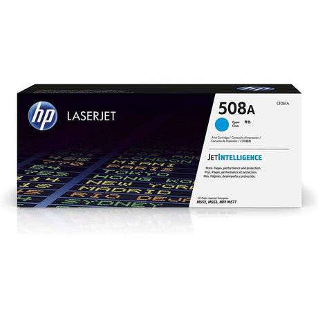 Toner Hp CF361A - Cyan - 508A | Para LaserJet Enterprise M553 / M577 | 5,000 páginas - Panamá