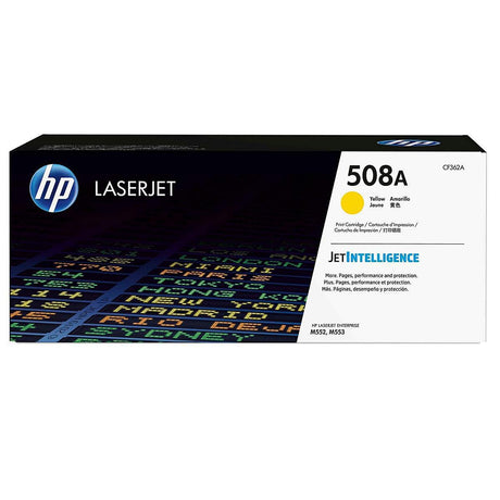 Toner Hp CF362A - Amarillo - 508A | Para LaserJet Enterprise M553 / M577 | 5,000 páginas - Panamá