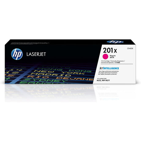 Toner Hp CF403X -201X - Magenta Alto Rendimiento | Para LaserJet Pro M252 / M277 | 2,300 páginas - Panamá