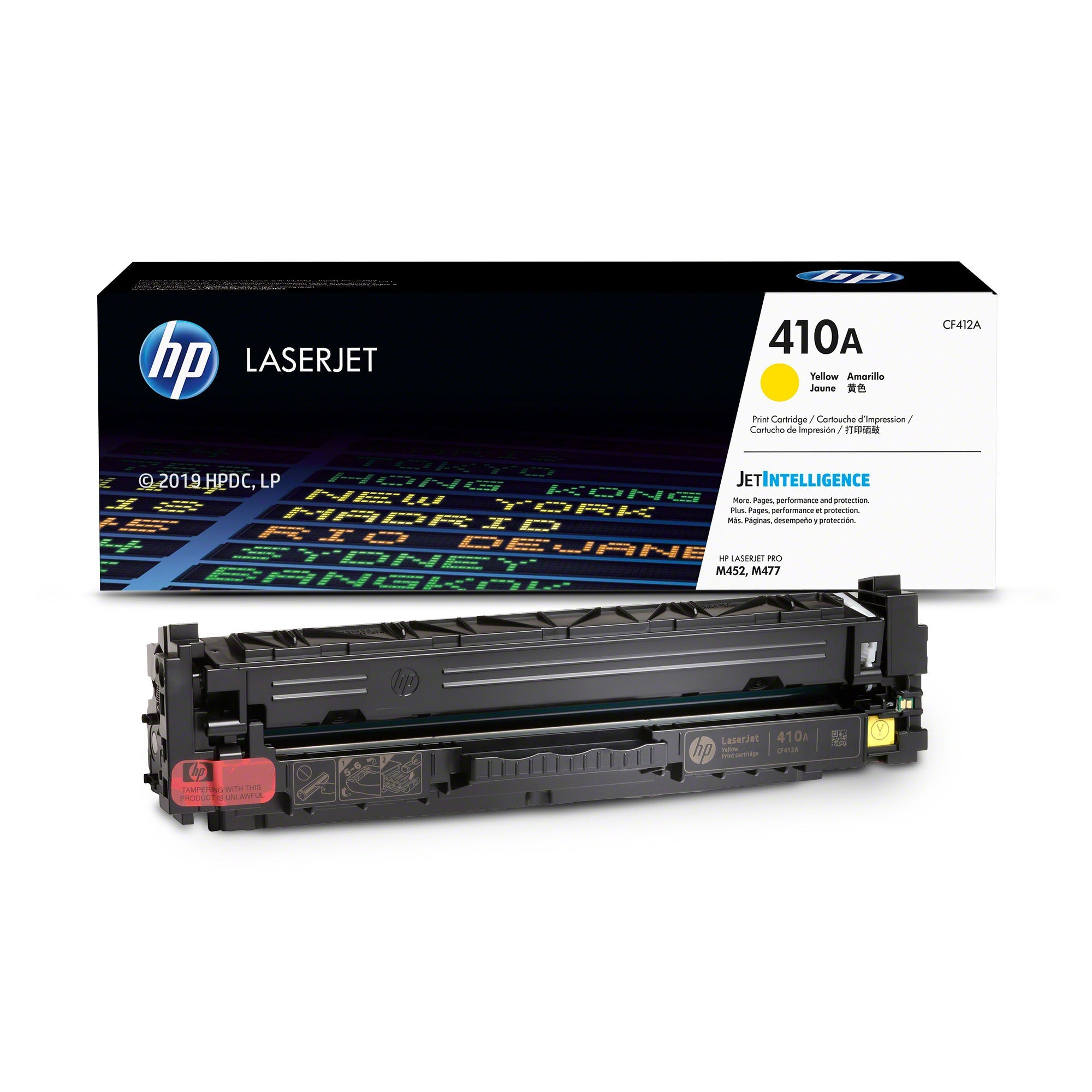 Toner Hp CF412A - 410A Amarillo | Para LaserJet Pro M452 / M477 | 2,300 páginas - Panamá