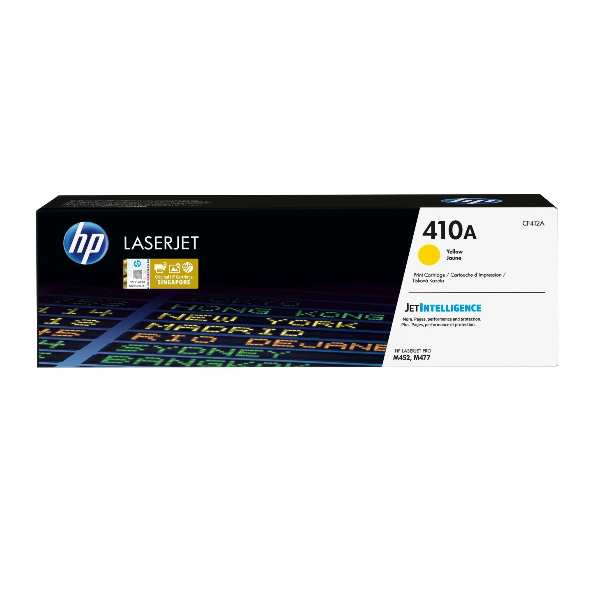 Toner Hp CF412A - 410A Amarillo | Para LaserJet Pro M452 / M477 | 2,300 páginas - Panamá