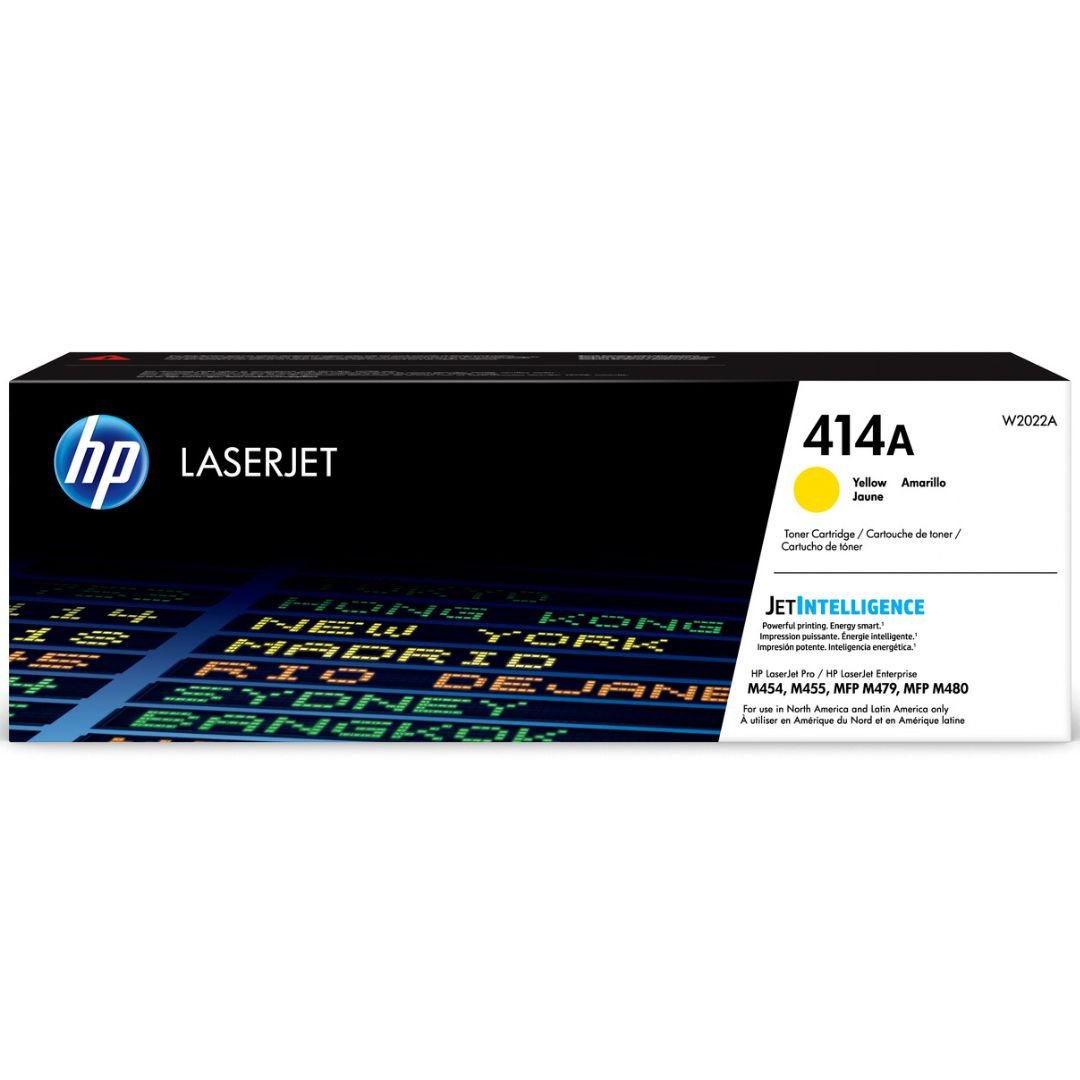 Toner Hp W2022A 414A - Amarillo | Para LaserJet Pro M454 / M479 | 2,100 páginas - Panamá