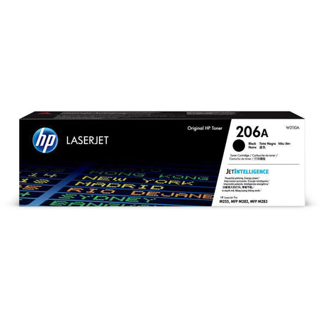 Toner Hp W2110A Negro - 206A | Para LaserJet Pro M255 / M282 / M283 | 1,350 páginas - Panamá