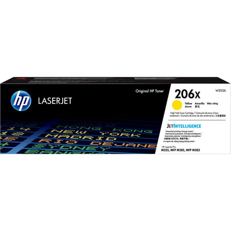 Toner Hp W2112X- 206X- Amarillo | Para LaserJet Pro M255 / M282 / M283 | 2,450 páginas - Panamá