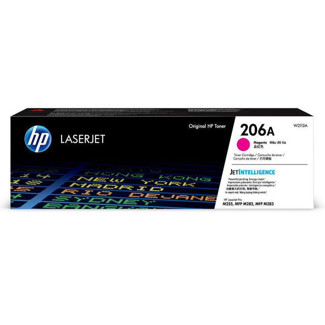 Toner Hp W2113A Magenta - 206A | Para LaserJet Pro M255 / M282 / M283 | 1,250 páginas - Panamá