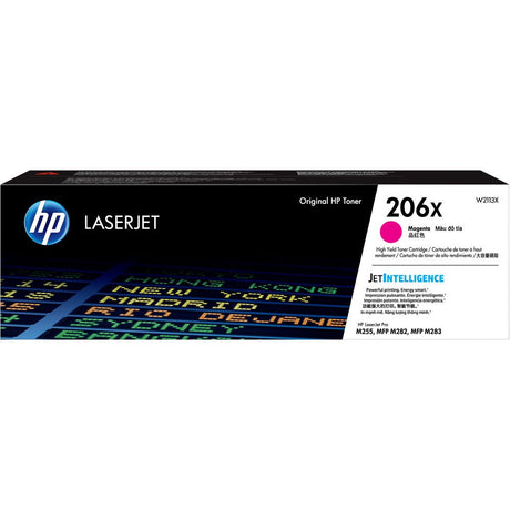 Toner Hp W2113X- 206X - Magenta | Para LaserJet Pro M255 / M282 / M283 | 2,450 páginas - Panamá