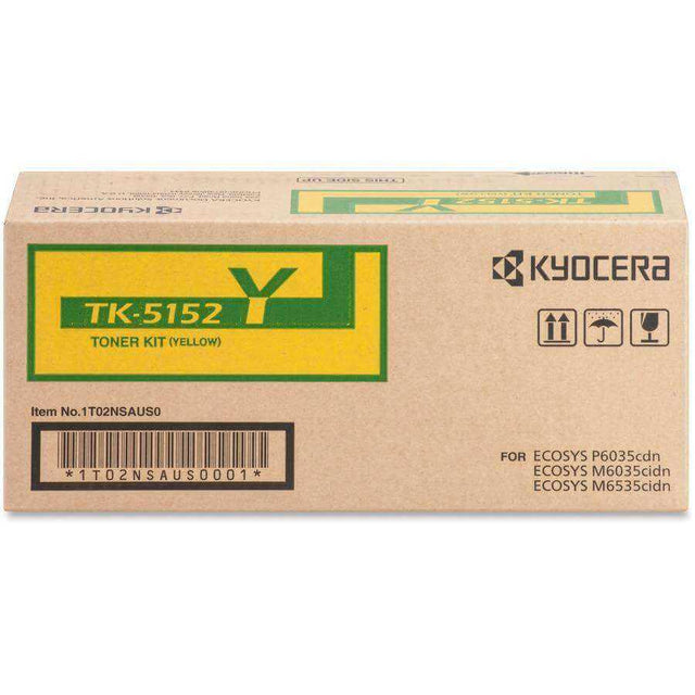 Toner Kyocera TK-5152Y - Amarillo | Para Ecosys P6035cdn / M6035cidn / M6535cidn | 12,000 paginas - Panamá