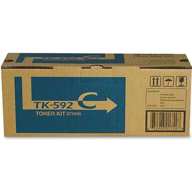TONER KYOCERA TK-592 C para Impresoras Kyocera | Para FS-C2026MFP / FS-C2026MFP+ / FS-C216MFP / FS-C2126MFP+ / FS-C2526MFP / FS-C2626MFP / FS-C5250DN | Ecosys P6026cdn / M6026cidn / M6526cdn / M6526cidn - Panamá