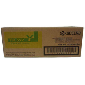 TONER KYOCERA TK-592 Y para Impresoras Kyocera | Para FS-C2026MFP / FS-C2026MFP+ / FS-C216MFP / FS-C2126MFP+ / FS-C2526MFP / FS-C2626MFP / FS-C5250DN | Ecosys P6026cdn / M6026cidn / M6526cdn / M6526cidn - Panamá