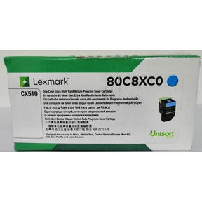 Toner Lexmark 80C8Xc0 - Cyan | Toner Lexmark Original | Para CX510de / CX410de / CX310dn / CX310dn - Panamá