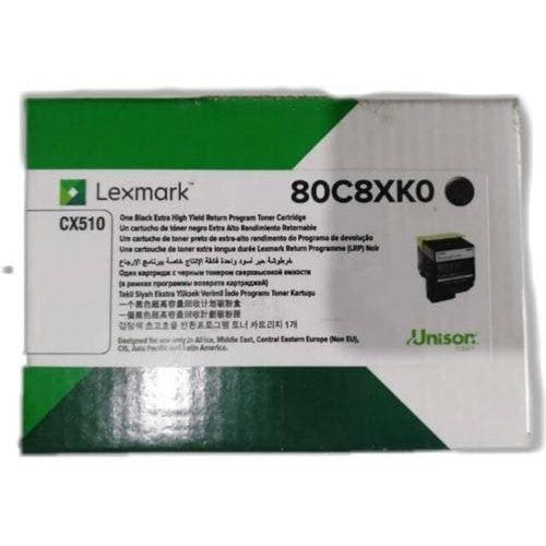 Toner Lexmark 80C8Xk0 - Negro | Toner Lexmark Original | Para CX510de / CX410de / CX310dn / CX310dn - Panamá