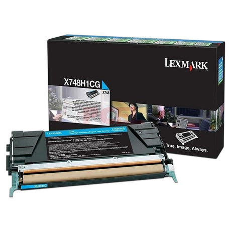 Toner Lexmark X748H1CG - Color Cyan | Para X748de / X748dte - Panamá