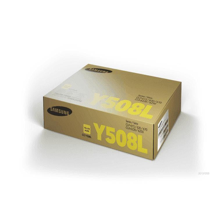 Toner Samsung CLT-Y508L Yellow para Impresoras Samsung - Panamá